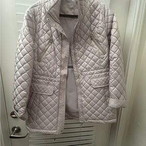 Nautica Quilted Women's Jacket in Light Gray